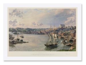 Richmond A View of the City from the Banks of the James River in 1858