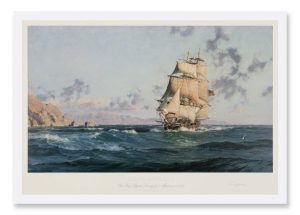 Santa Barbara The Brig "Pilgrim" Leaving for Monterey in 1835
